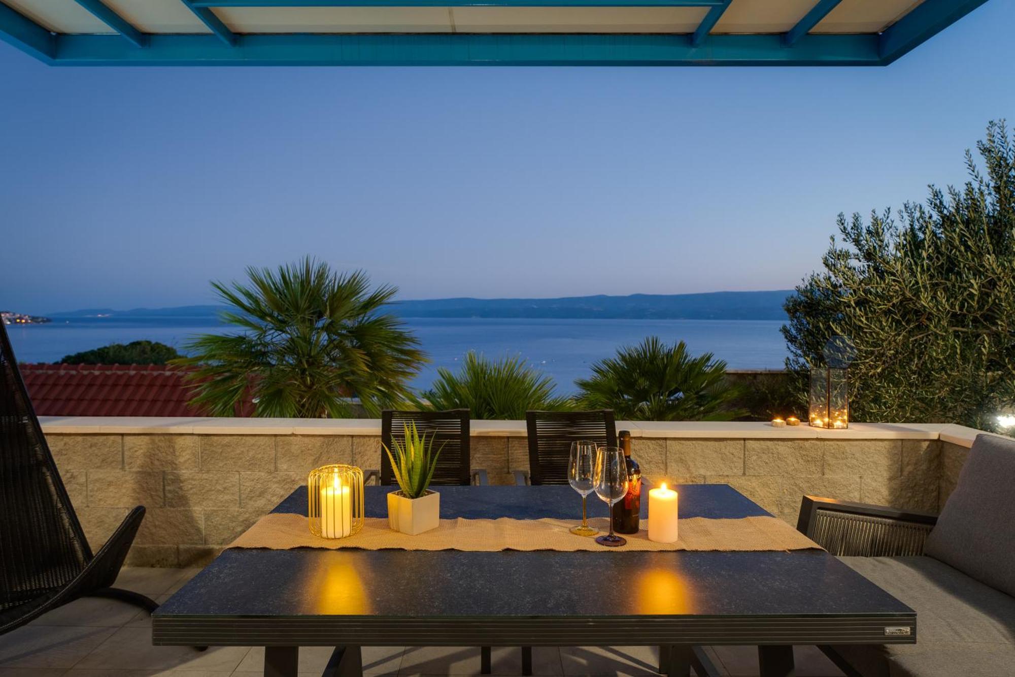 Villa Allegra With 32Msq Heated Pool, 300M Far From Sandy Beaches, Open Sea View 오미스 외부 사진